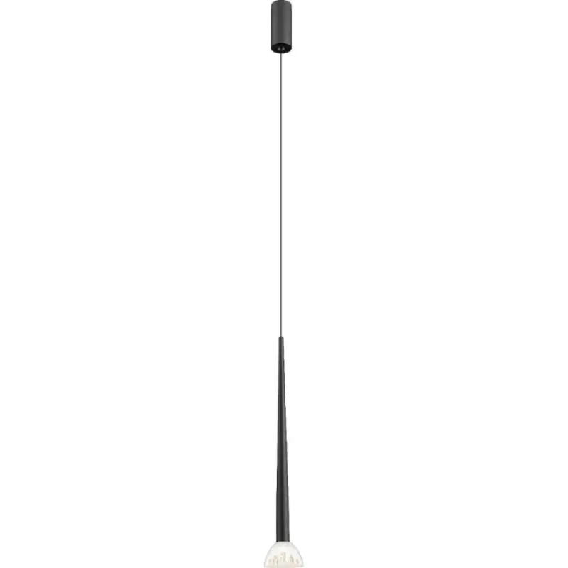 Zuma Line - LED-hanglamp aan staalkabel LED/5W/230V zwart Nieuw