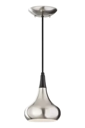 Aanbieding Feiss - Kabelhanglamp BESO 1xE27/60W/230V mat chroom/zwart