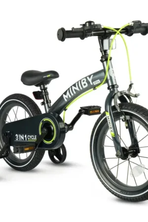 Shop Nu QPlay - Kinderfiets 14" MINIBY 3-in-1 grijs