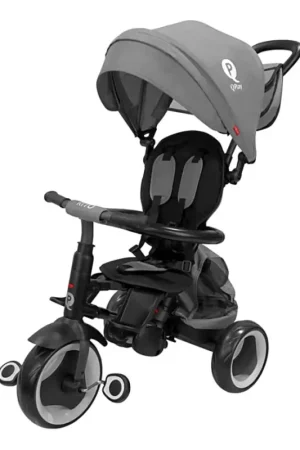 Weekendaanbieding QPlay - 3-in-1 kinderdriewieler RITO EVA PLUS grijs