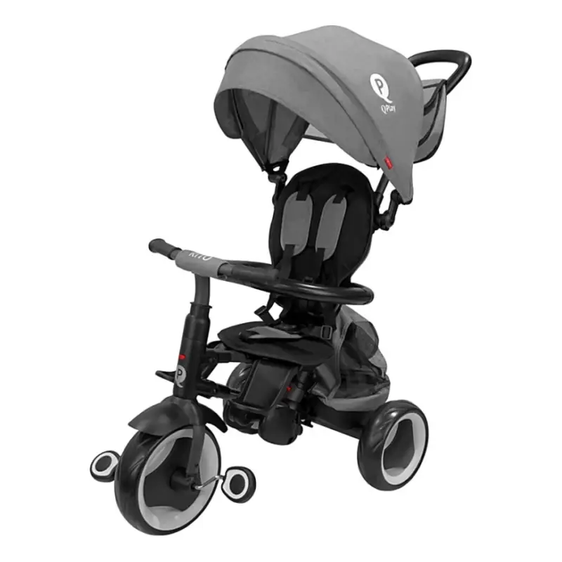 Weekendaanbieding QPlay - 3-in-1 kinderdriewieler RITO EVA PLUS grijs