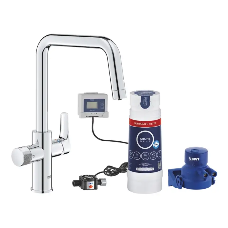 GROHE 30594000 - Keukenkraan BLUE PURE Start met Ultrasafe-filterfunctie, chroom Premium