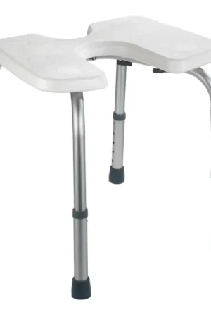 Superprijs WENKO 206051100-Stoel SECURA 46x53,5 cm wit/zilver