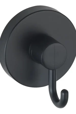Nu Kopen WENKO 24730100 - Haak VACUUM-LOC rond, zwart, 6 x 6,7 cm