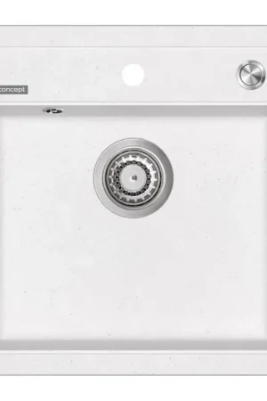 Gecertificeerd Concept DG00C50WH - Keukenspoelbak CUBIS 49x51 cm graniet/wit