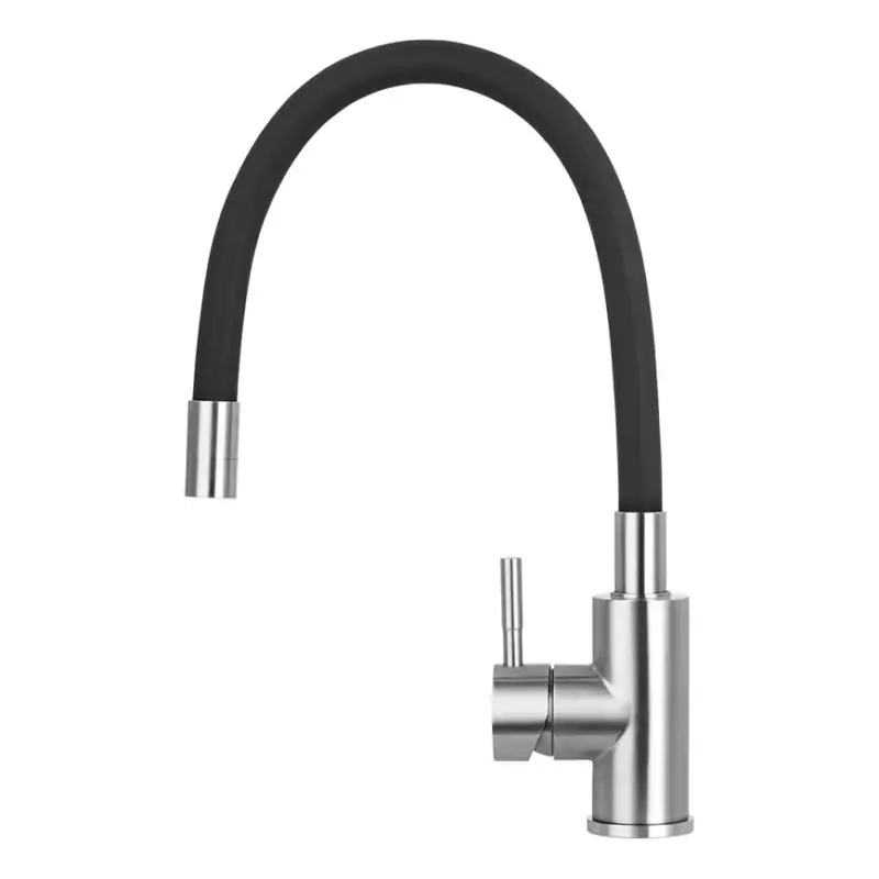 Concept BDC7138 - Keukenkraan met flexibele uitloop, glanzend chroom/zwart Korting