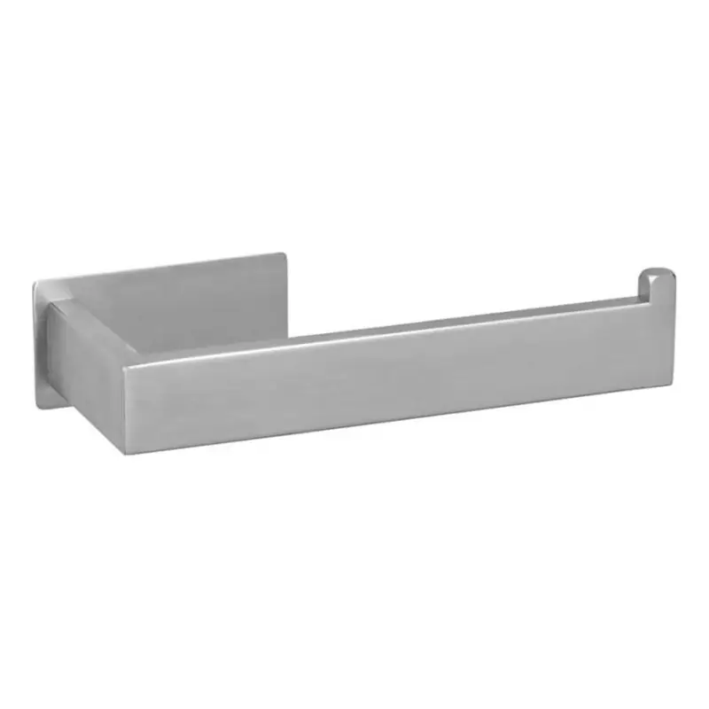 WENKO 25422100 - Toiletrolhouder TURBO-LOC GENOVA MATT 15,3x7,6 cm zilver Meest Verkocht