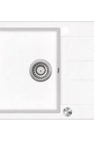 Bestseller Concept DG05C45WH - Keukenspoelbak CUBIS 50x62 cm graniet/wit