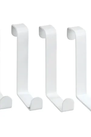 WENKO 23545100-Over-de-deurhaak 7,6x6 cm wit Gecertificeerd