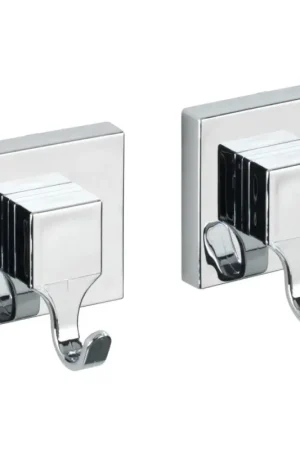 WENKO 22688100-Haak VACUUM-LOC QUADRO ED 6x7 cm zilver/glanzend chroom Meest Verkocht