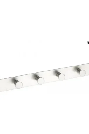 WENKO 4468060100-Kapstok CELANO 39x11 cm roestvrij staal/zilver Hoge Kwaliteit