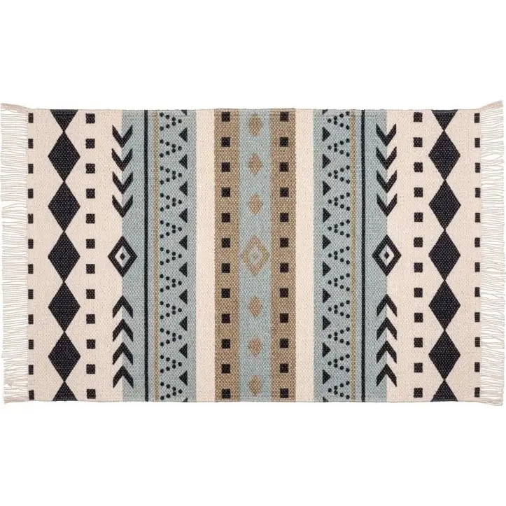 Speciale Aanbieding WENKO 25277100-Mat van gerecycled katoen 80x50 cm veelkleurig