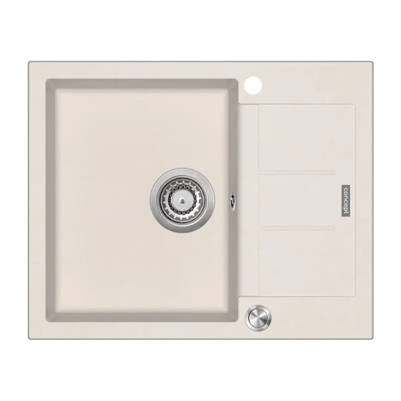 Voordeelprijs Concept DG05C45BE - Keukenspoelbak CUBIS 50x62 cm graniet/beige