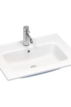 Hoge Kwaliteit Inbouwwastafel LILLESNAD 61x46 cm keramiek/wit