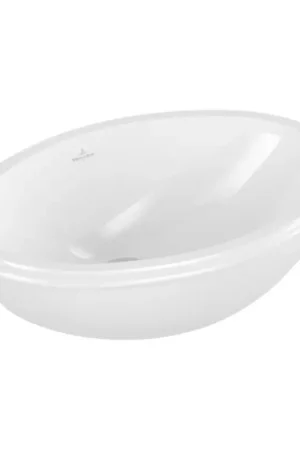 Lage Prijs Villeroy & Boch 61470001 - Inbouwwastafel EVANA 50x35 cm keramiek/wit