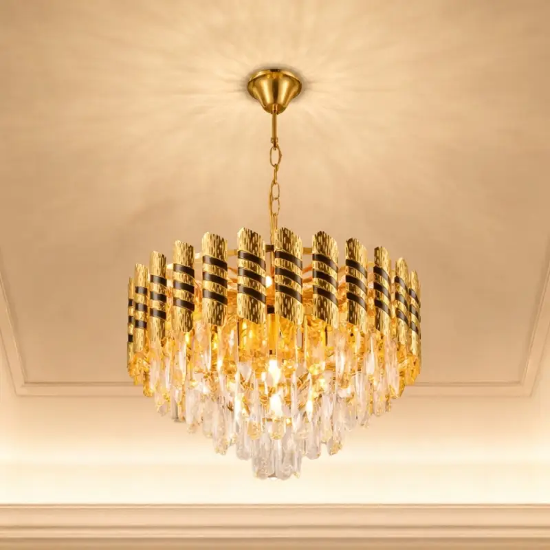 Gecertificeerd Brilagi - Kroonluchter aan ketting CRISTAL 5xE14/40W/230V Ø 38 cm