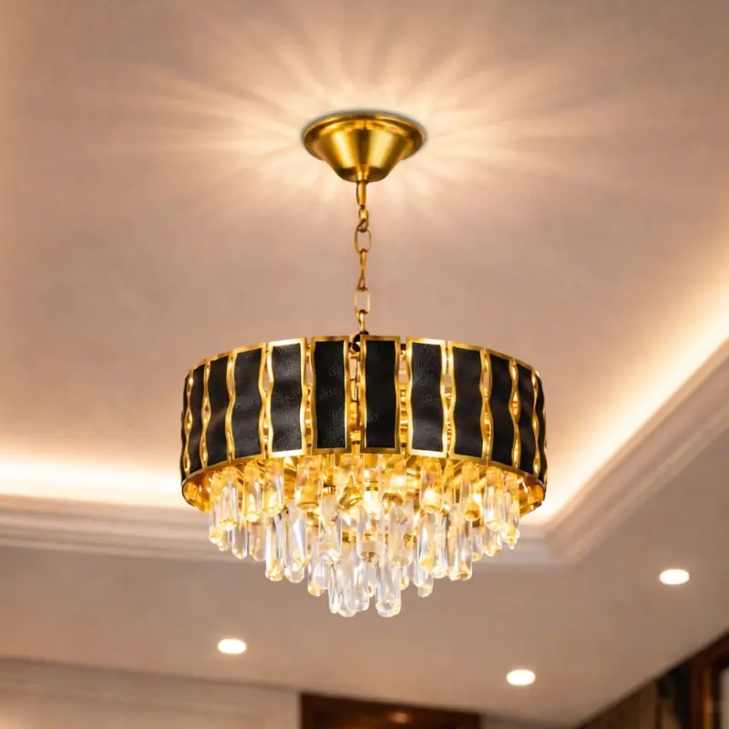 Lage Kosten Brilagi - Kroonluchter met ketting CRISTAL 5xE14/40W/230V Ø 38 cm