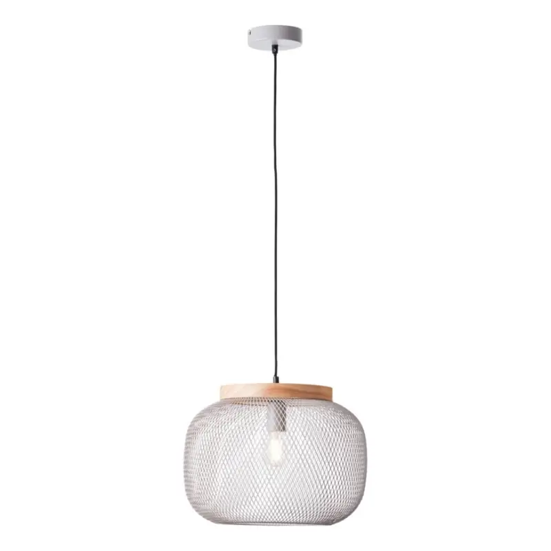 Brilliant - Hanglamp met kabel GIADA 1xE27/40W/230V Ø 39 cm grijs Direct Verzonden