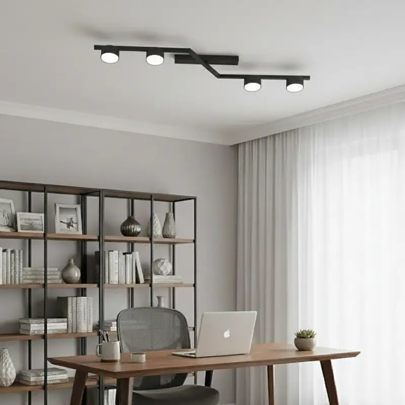 Bestseller Plafondlamp SKAN 4xGX53/12W/230V zwart