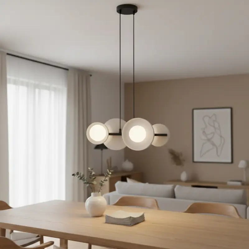 Hanglamp aan kabel MODEL 4xG9/8W/230V, wit Actieprijs