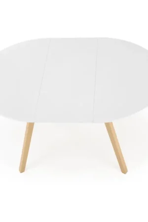 Populair Eettafel SOLINA wit/eiken