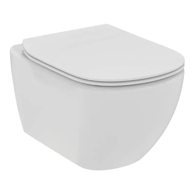 Ideal Standard T536001 - Hangend toilet zonder spoelrand met SoftClose-zitting TESI keramiek/wit Alleen Vandaag