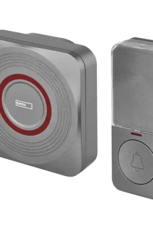 Draadloze deurbel voor stopcontact GoSmart 230V + 1xCR2032 grijs Wi-Fi Nieuw