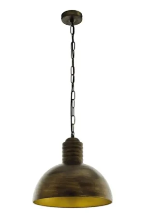Aanbieding Eglo 79442 - Hanglamp aan ketting GOLDING 1xE27/60W/230V patina
