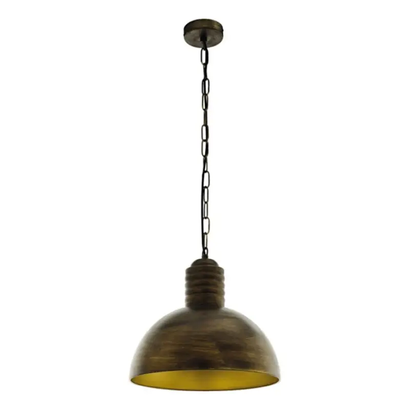 Aanbieding Eglo 79442 - Hanglamp aan ketting GOLDING 1xE27/60W/230V patina