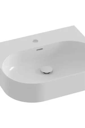 Beperkte Voorraad Ravak XJX01155004 - Opzetwastafel CERAMIC SLIM 55x45 cm keramiek/wit