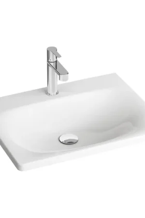 Seizoensaanbieding Ravak XJX01260000 - Inbouwwastafel BALANCE 60x46,5 cm keramiek/wit