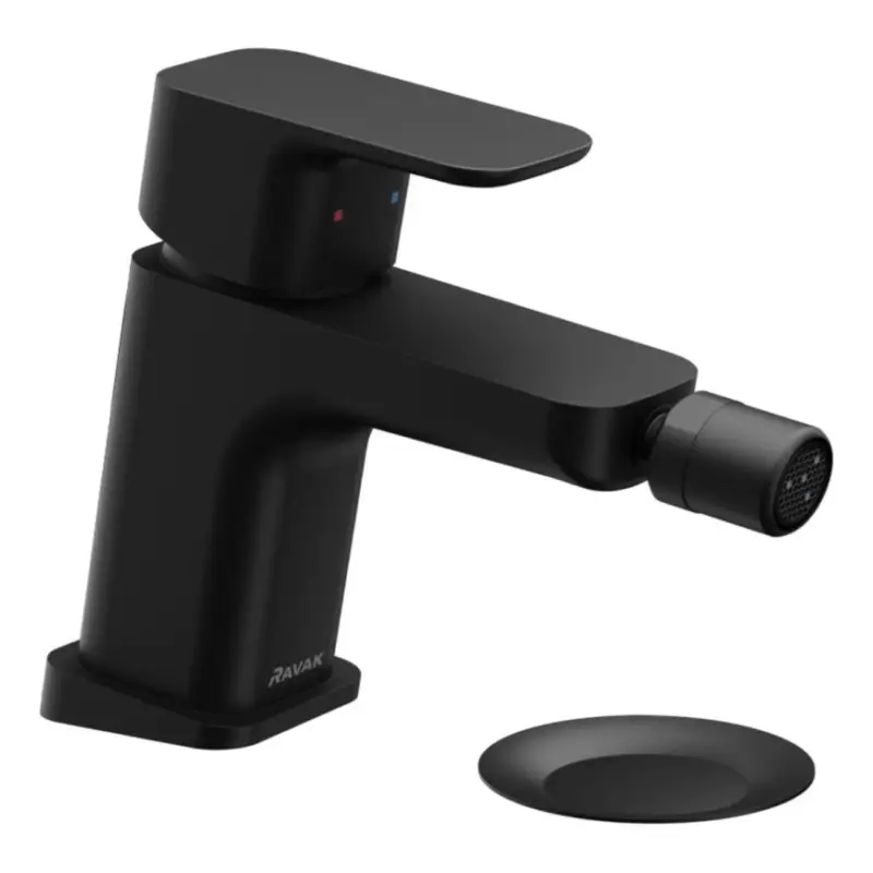 Ravak X070155 - Bidetmengkraan + waste FREE zwart Gratis Retour