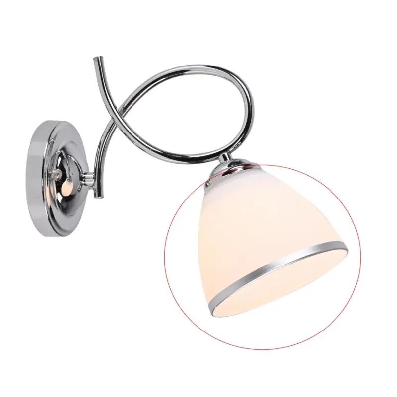 Actieprijs Brilagi - Vervangend glas voor wandlamp en kroonluchter FRED E27 Ø 13,5 cm crème/glanzend chroom