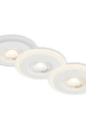 Beperkte Voorraad Briloner 7039036 - Set van 3 LED-inbouwspots voor badkamer, LED/5W/230V, IP44, wit