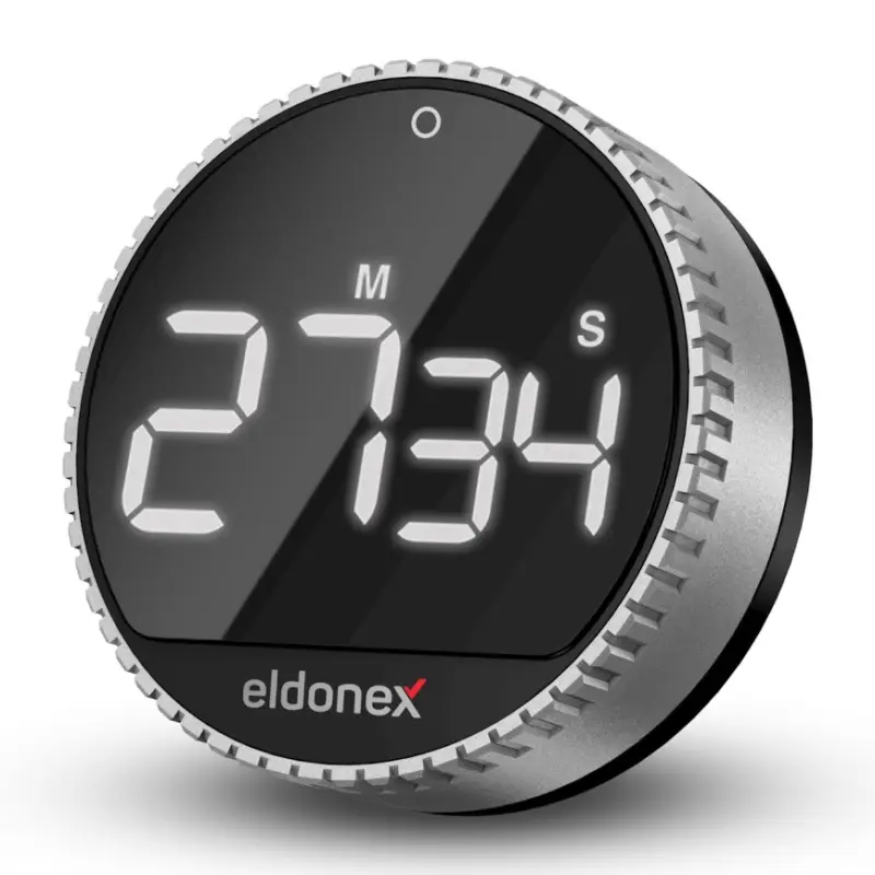 Aanbieding ELDONEX ECL-1210-SL - Keukentimer QuickCount 3xAAA zilver/zwart