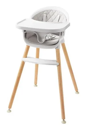2Kids Toys - Kinder-eetstoel, grijs Gratis Retour