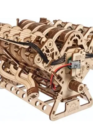 Ugears - 3D houten mechanische puzzel V8-motor Hete Deal