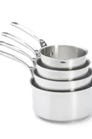 De Buyer 3410.04 - MILADY set van 4 steelpannen, roestvrij staal Premium