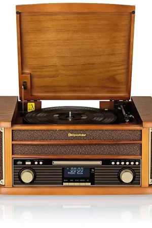 Koop Vandaag Roadstar HIF-1993D+BT- Hi-Fi met DAB/DAB+, platenspeler, CD en cassettedeck 80W/230V + afstandsbediening