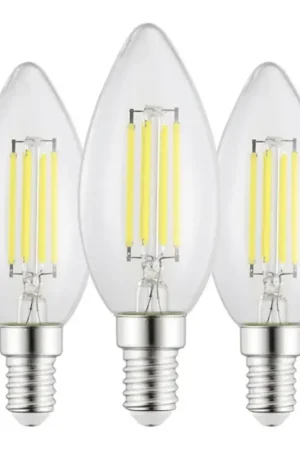Set van 3x LED-lampen VINTAGE C35 E14/2,2W/230V 2700K - Eglo 110439 Gecertificeerd