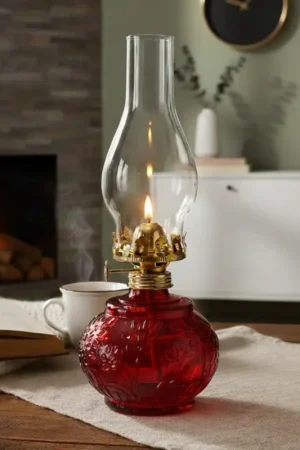 Tijdelijk Beschikbaar Brilagi - MERLIN petroleumlamp rood