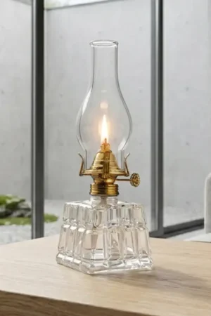 Voordeelprijs Brilagi - Petroleumlamp MERLIN, helder/goudkleurig