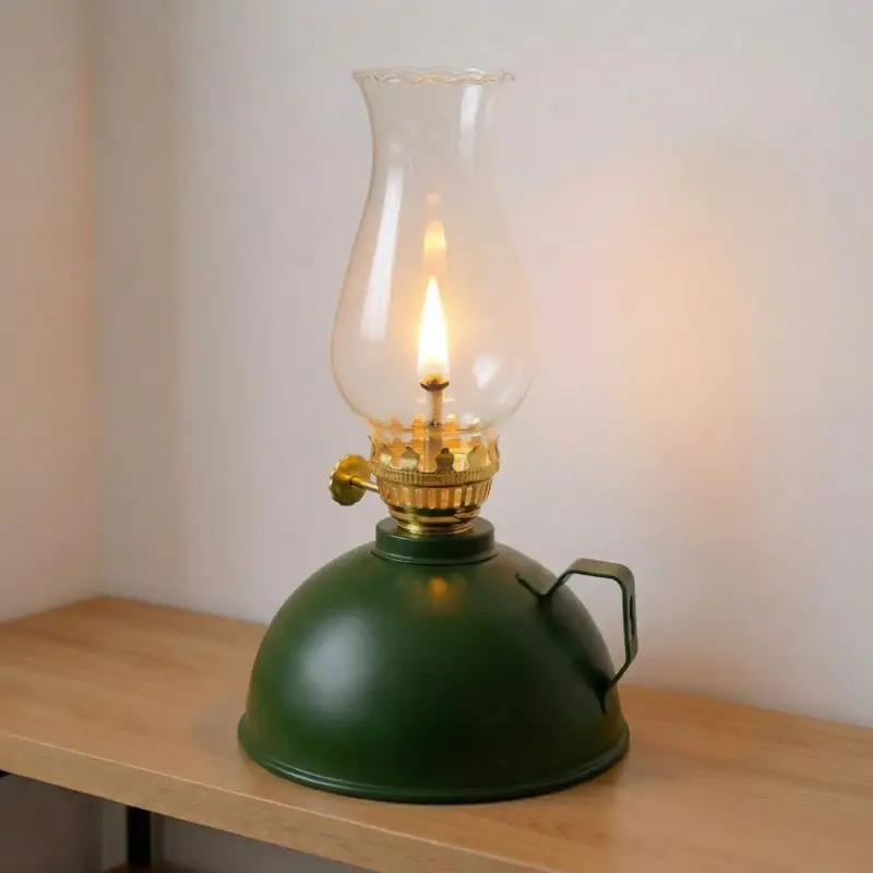 Brilagi - MERLIN petroleumlamp groen Lage Kosten