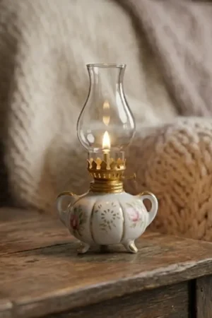 Actieprijs Brilagi - Petroleumlamp MERLIN wit/goud