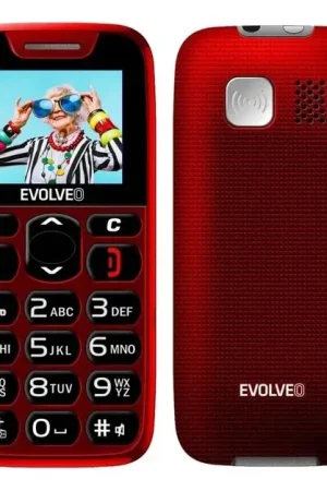 Finale Uitverkoop Evolveo - EasyPhone mobiele telefoon voor senioren, rood