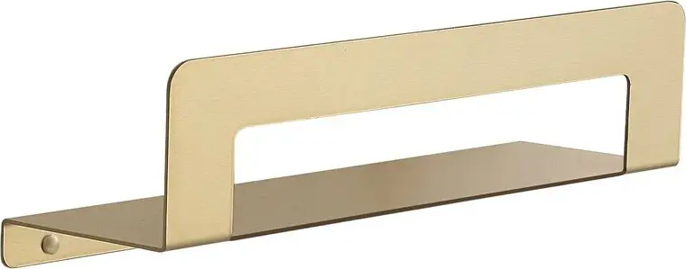 Gedy - CLEO plank met handdoekhouder 30 cm mat goud Hete Deal
