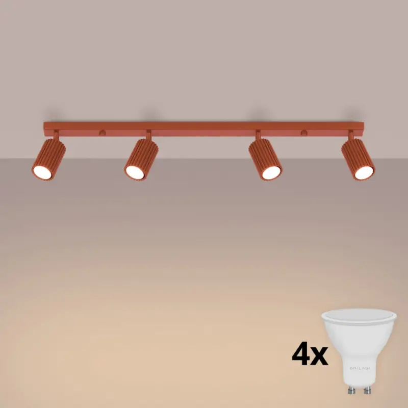 Speciale Aanbieding Brilagi - LED-spot CRESTO 4xGU10/10W/230V rood