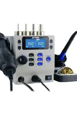 Flitsaanbieding Hetelucht- en soldeerstation met LCD-display 800W/230V