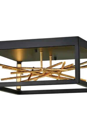 Direct Verzonden Quintiesse - LED plafondlamp STYX LED/8W/230V zwart/goud
