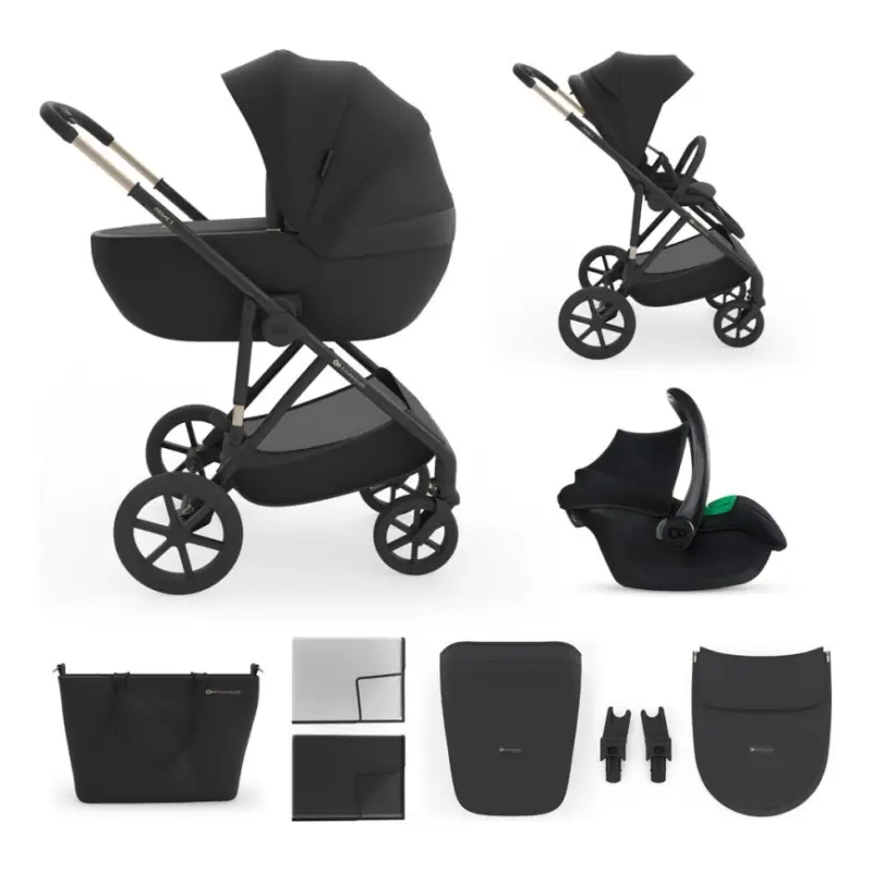 KINDERKRAFT - 3-in-1 combi-kinderwagen PRIME 3 Venezian Black Must-Have